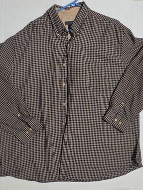 Men’s Saddlebred Long-Sleeve Plaid Button-Front Shirt